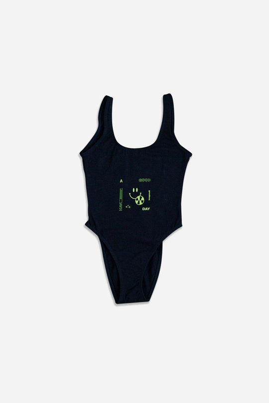 SMILEY SWIMSUIT BLK