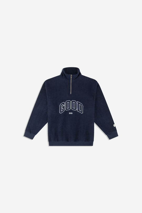 ALUMNI FLEECE HALFZIP NAVY