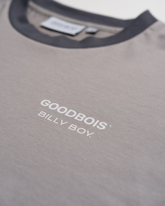 BOYFRIEND FITTED T-SHIRT GREY