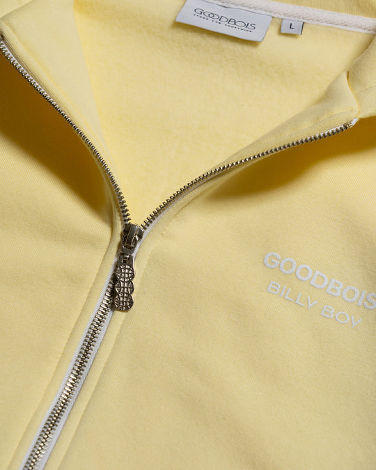 BOYFRIEND ZIP HOODY YELLOW