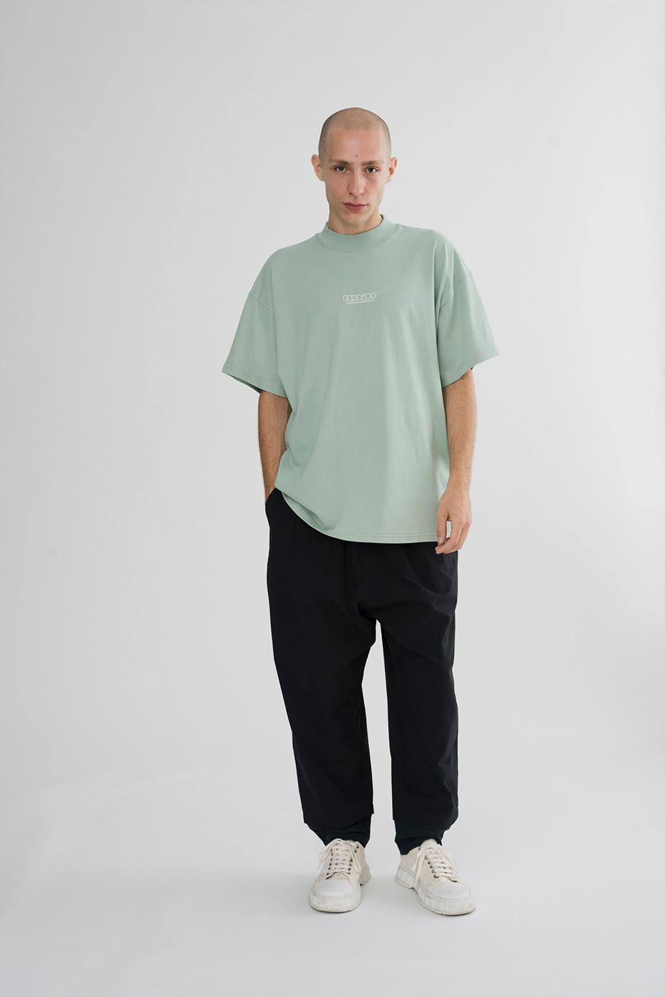 OG CORE MOCKNECK T-SHIRT OVERSIZE JADE