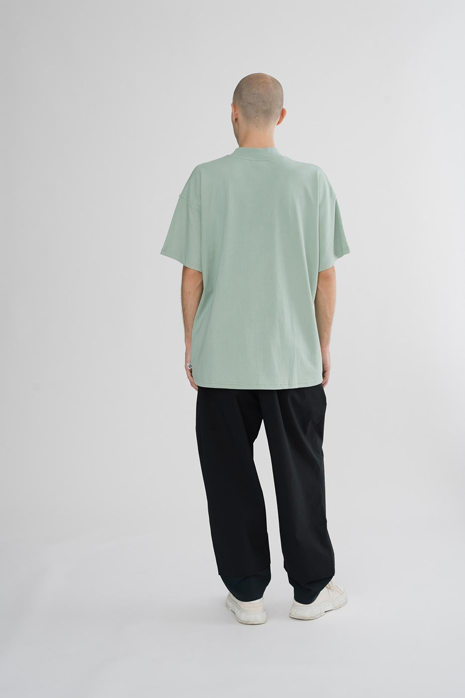 OG CORE MOCKNECK T-SHIRT OVERSIZE JADE