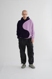 YINYANG FLEECE HOODY LILAC