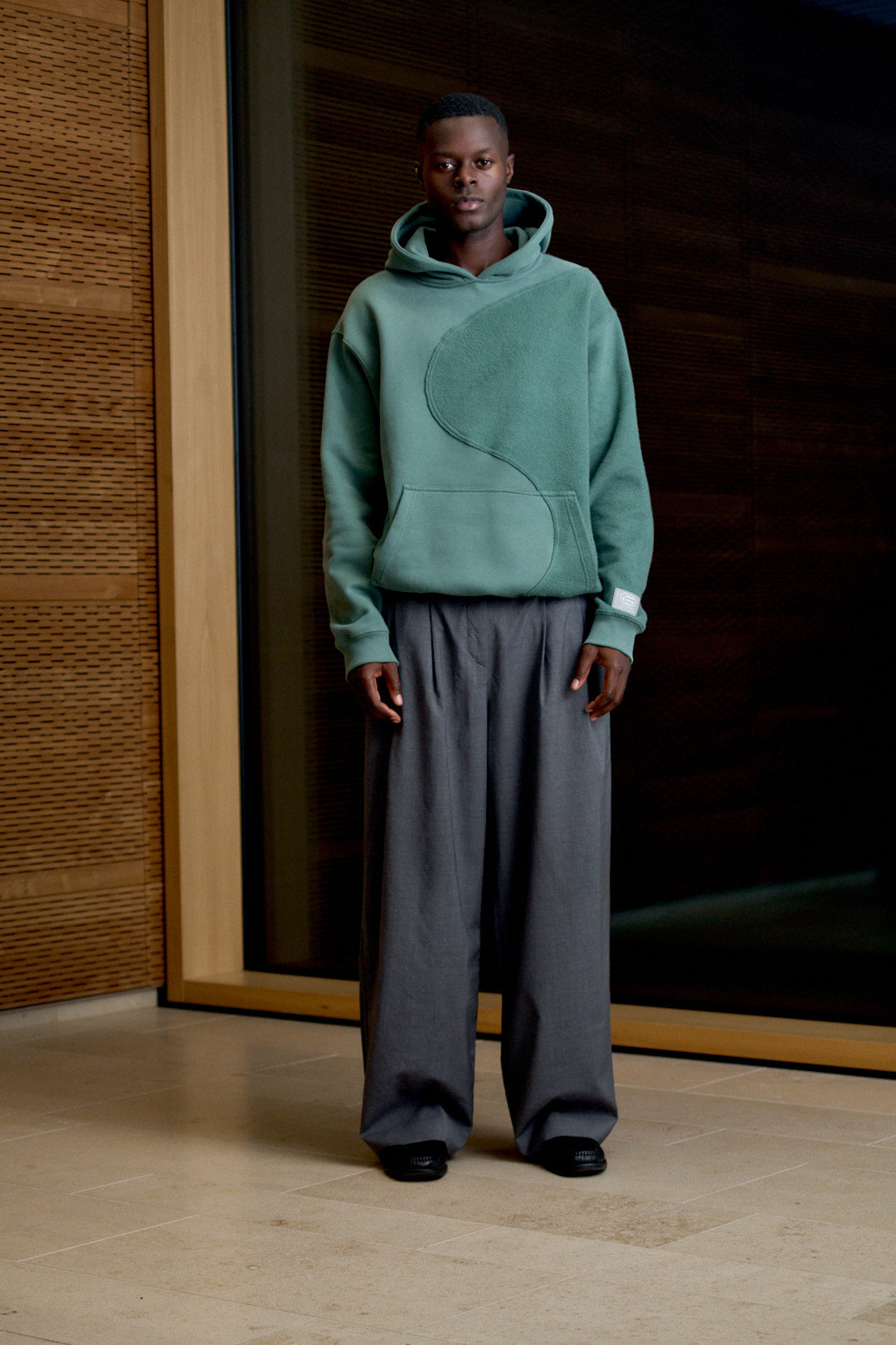 YIN YANG HOODY TECHGREEN