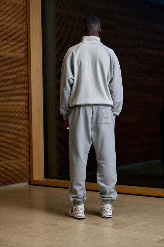 OG CORE BLOCK HALFZIP GREY