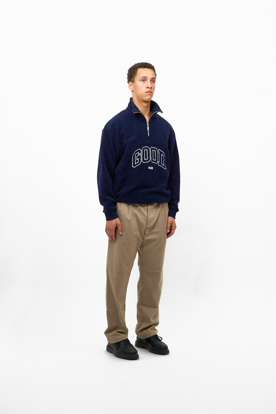 ALUMNI FLEECE HALFZIP NAVY