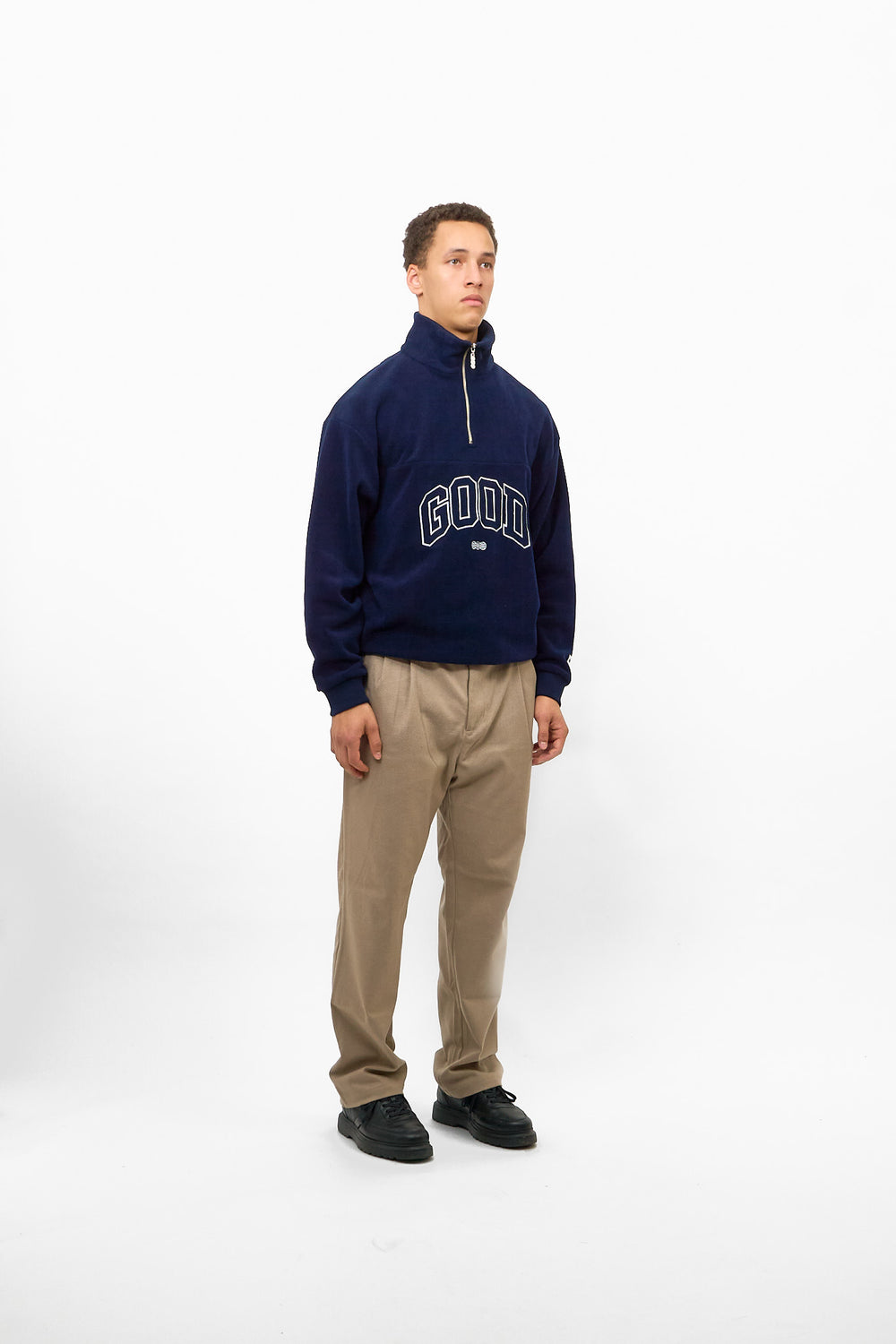 ALUMNI FLEECE HALFZIP NAVY