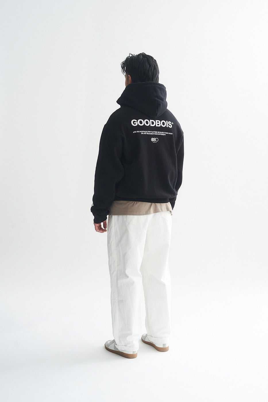 NOSTALGIA ZIP HOODY BLACK