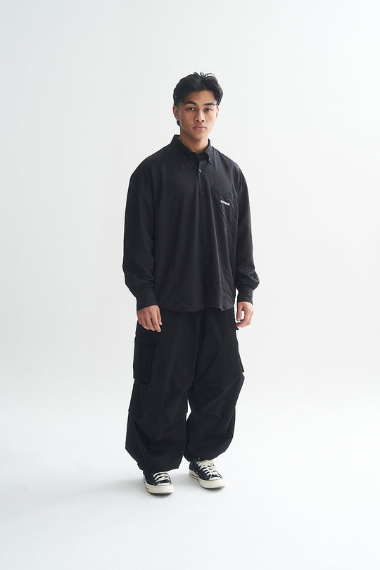 TIMELESS PARACHUTE PANTS BLACK