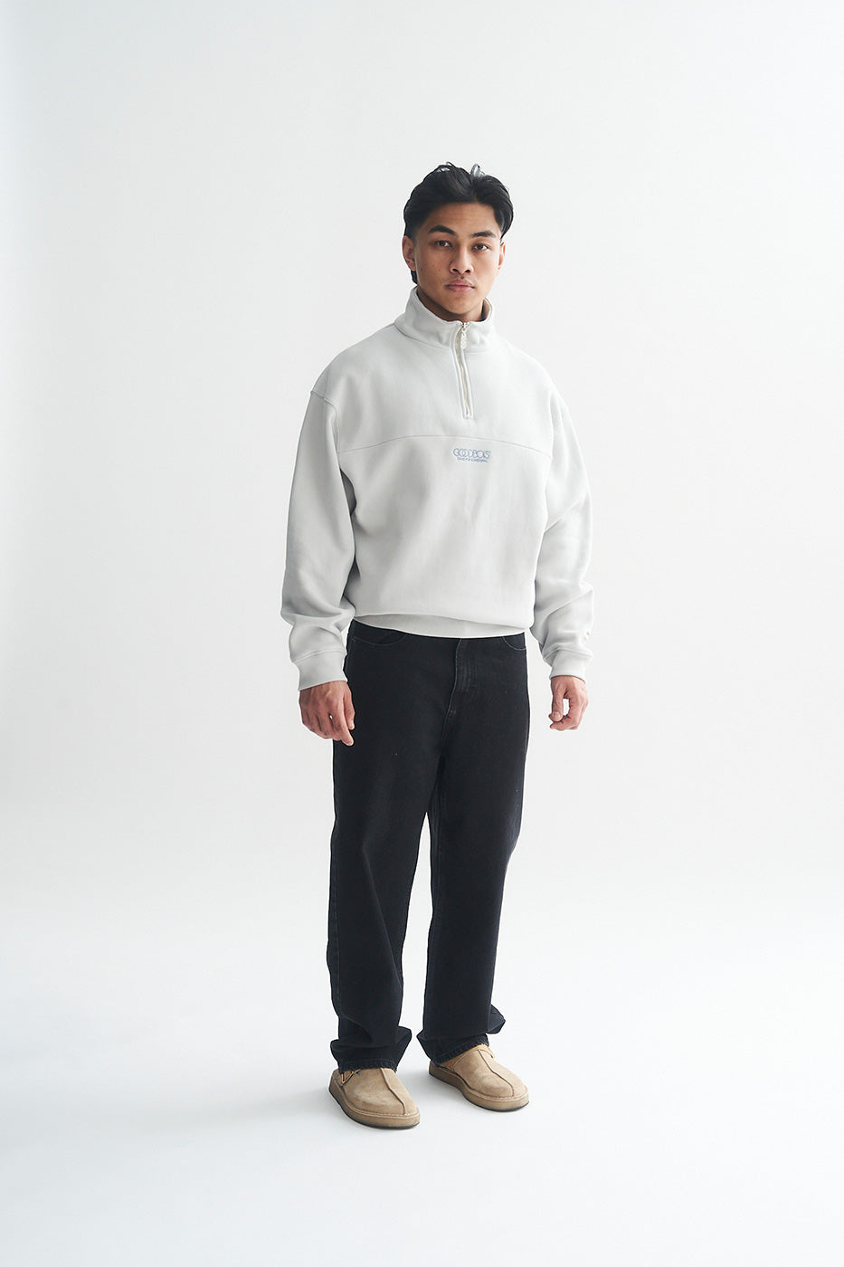 OG CORE HALFZIP LIGHT GREY