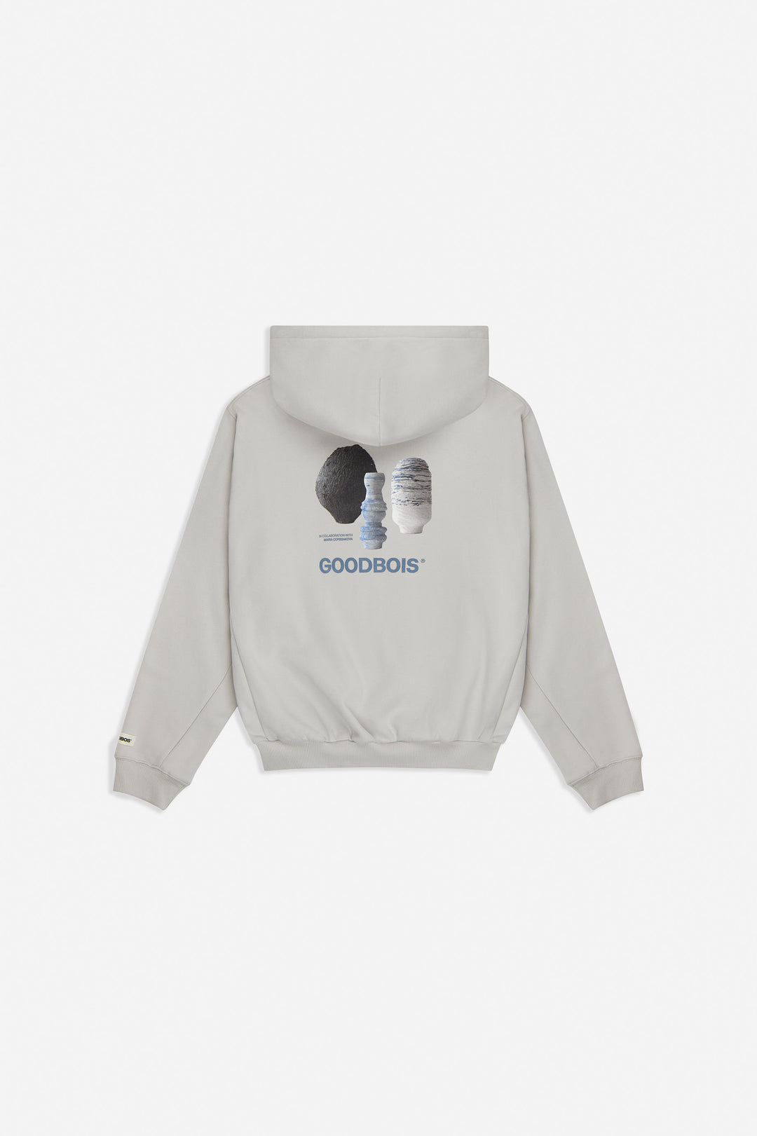 MARIA COMMUNITY ZIP HOODY LIGHT GREY