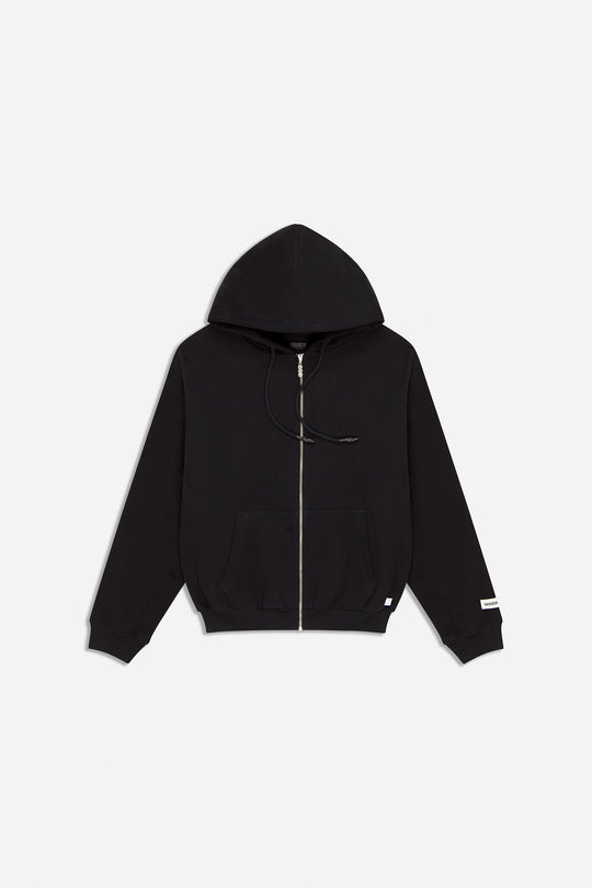 NOSTALGIA ZIP HOODY BLACK