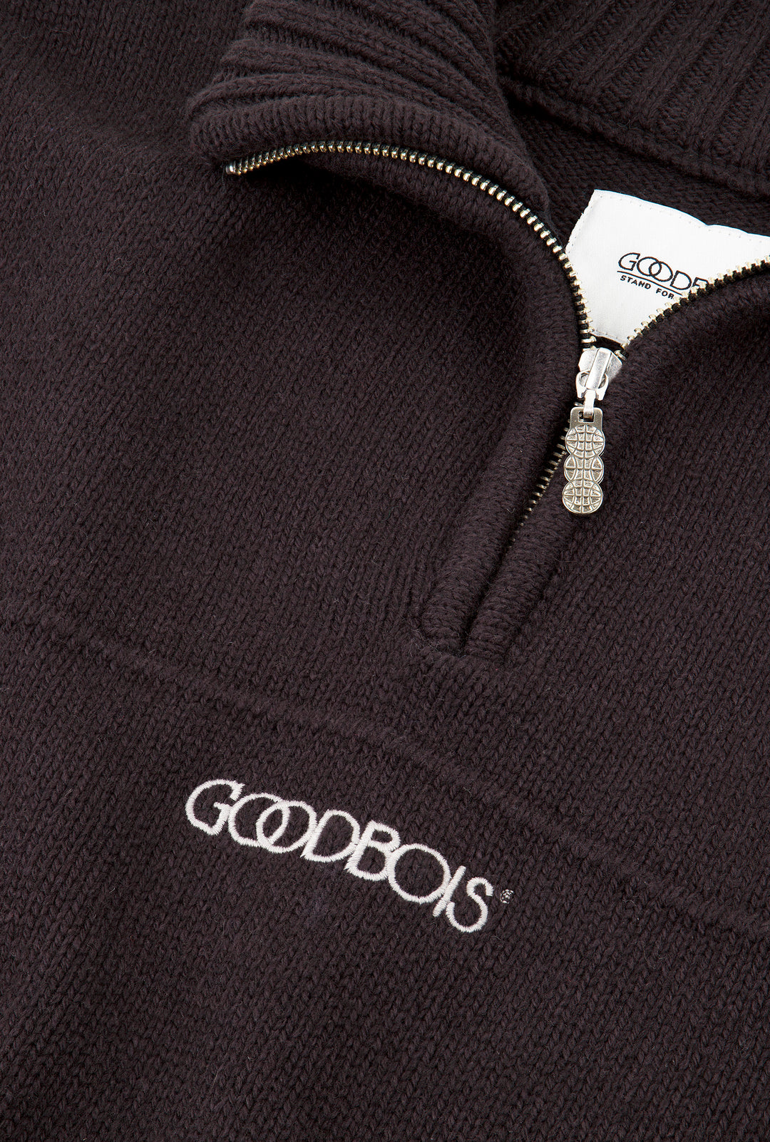 OG CORE KNIT HALFZIP BLACK