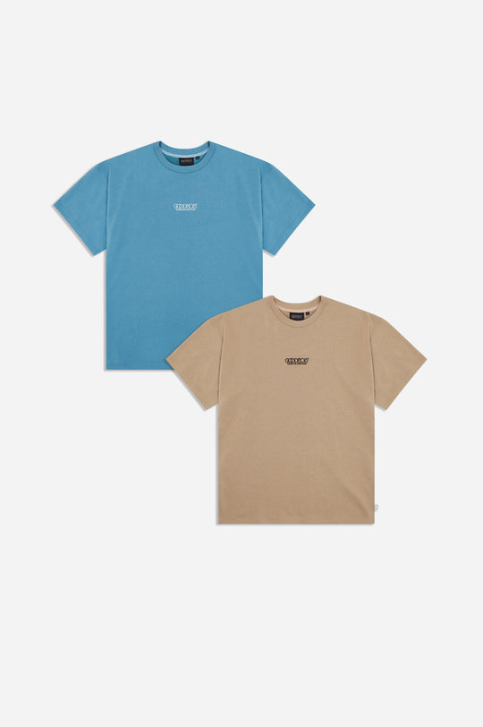 OG LOGO T-SHIRT BUNDLE BLUE & CLAY