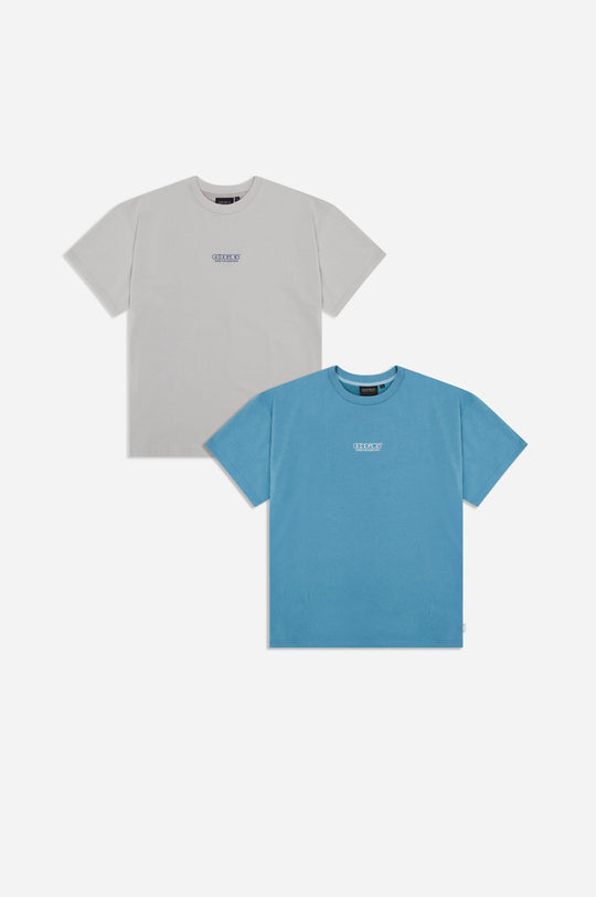 OG LOGO T-SHIRT BUNDLE GREY & BLUE