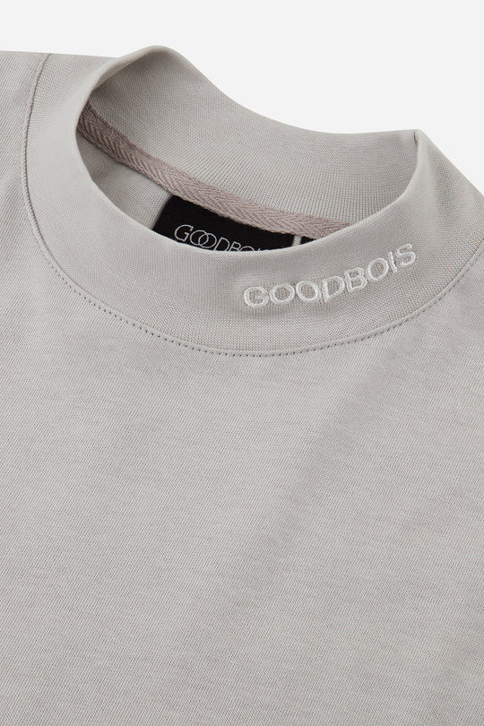 TIMELESS MOCKNECK T-SHIRT GREY