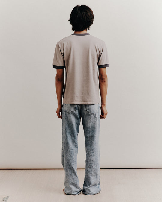 BOYFRIEND FITTED T-SHIRT GREY