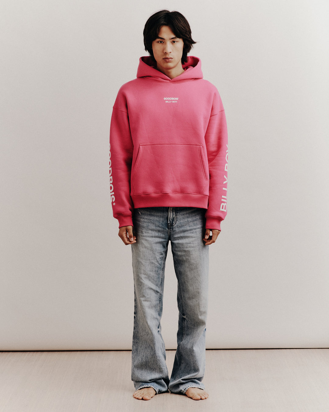 NO LOVE HOODY PINK