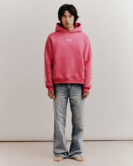 NO LOVE HOODY PINK