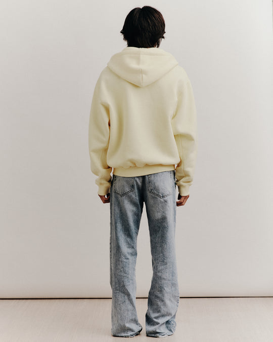 BOYFRIEND ZIP HOODY YELLOW