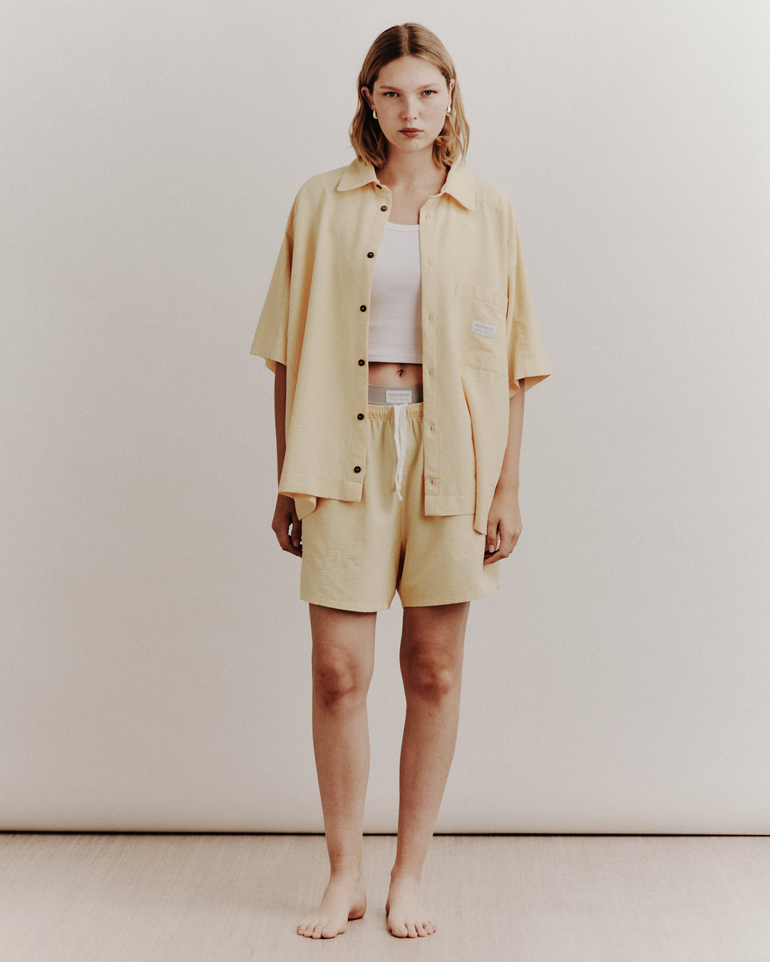 HONEY BUTTON SHIRT YELLOW