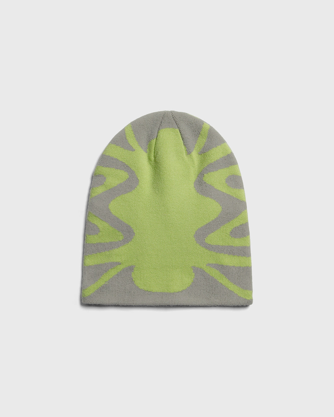 CODE KNIT BEANIE GREY/GREEN