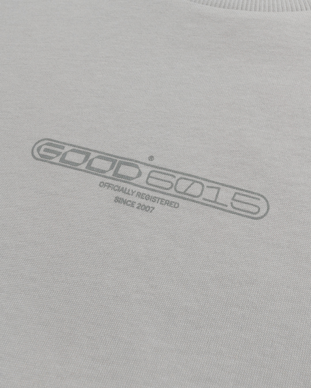 CRISIS OVERSIZE MOCKNECK T-SHIRT GREY