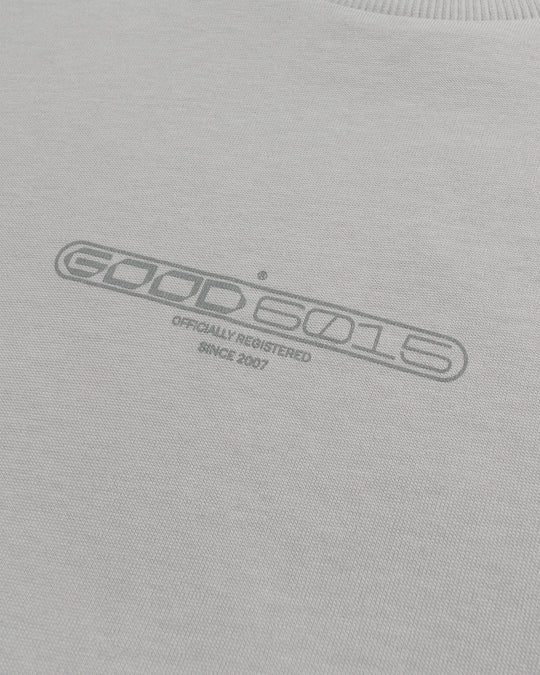 CRISIS OVERSIZE MOCKNECK T-SHIRT GREY