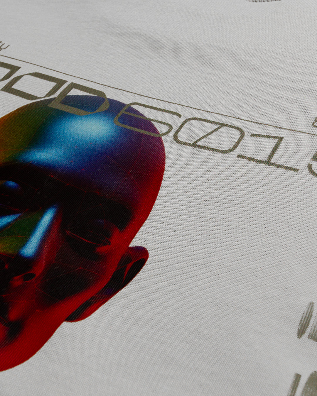 CRISIS OVERSIZE MOCKNECK T-SHIRT GREY