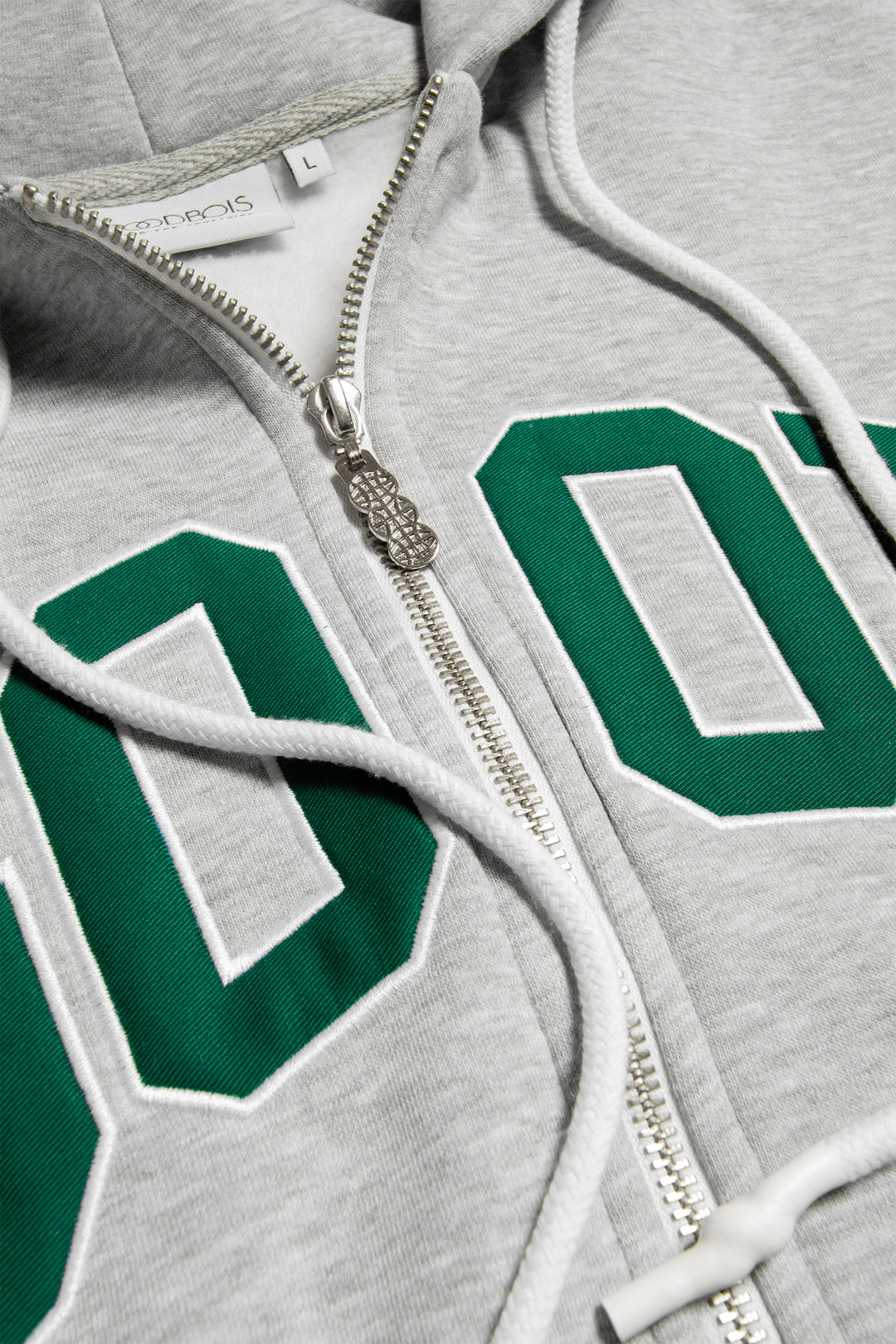 ALUMNI ZIP HOODY GREY/GREEN