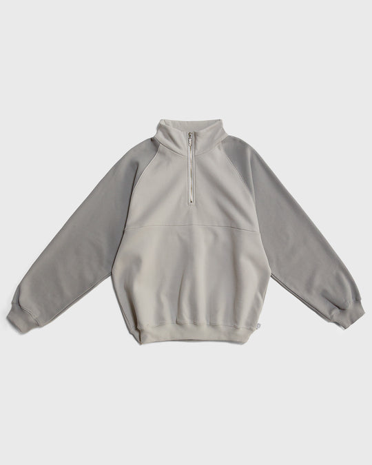 OG CORE BLOCK HALFZIP GREY