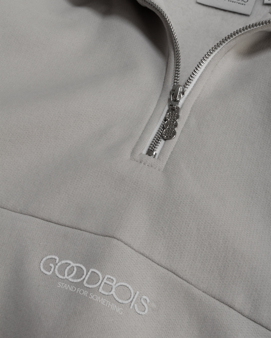 OG CORE BLOCK HALFZIP GREY