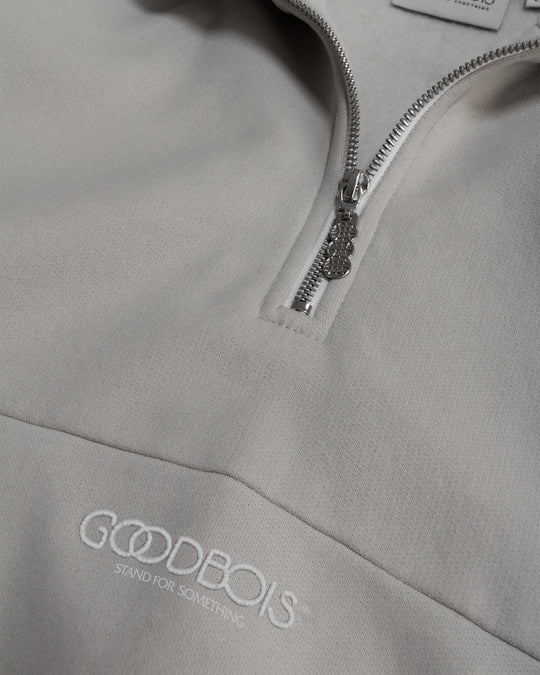 OG CORE BLOCK HALFZIP GREY