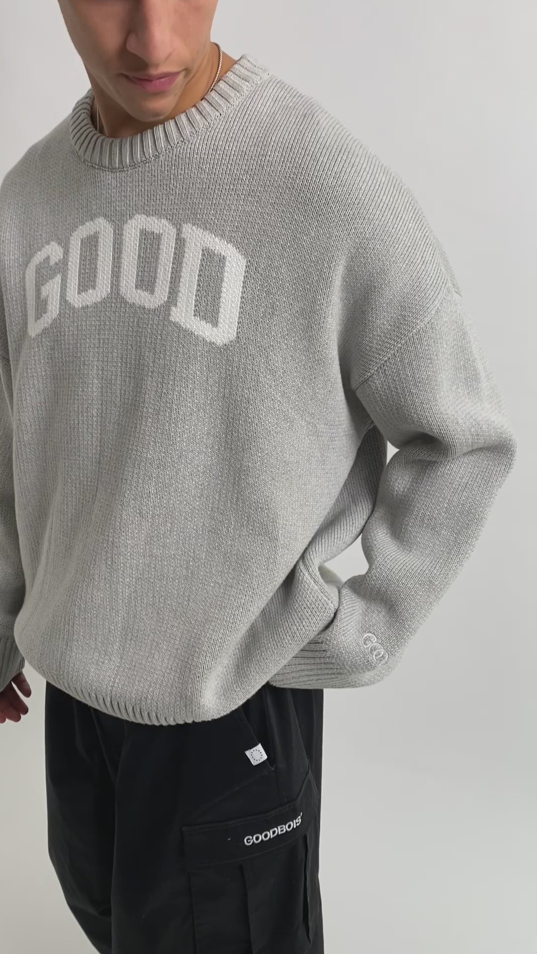 ALUMNI KNIT CREWNECK GREY