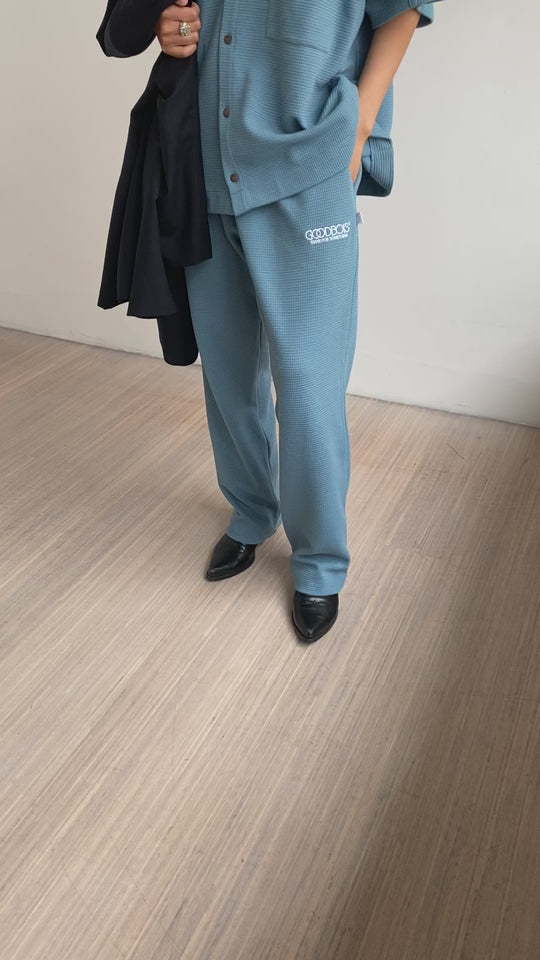 OG LOGO PIQUE PANTS BLUE