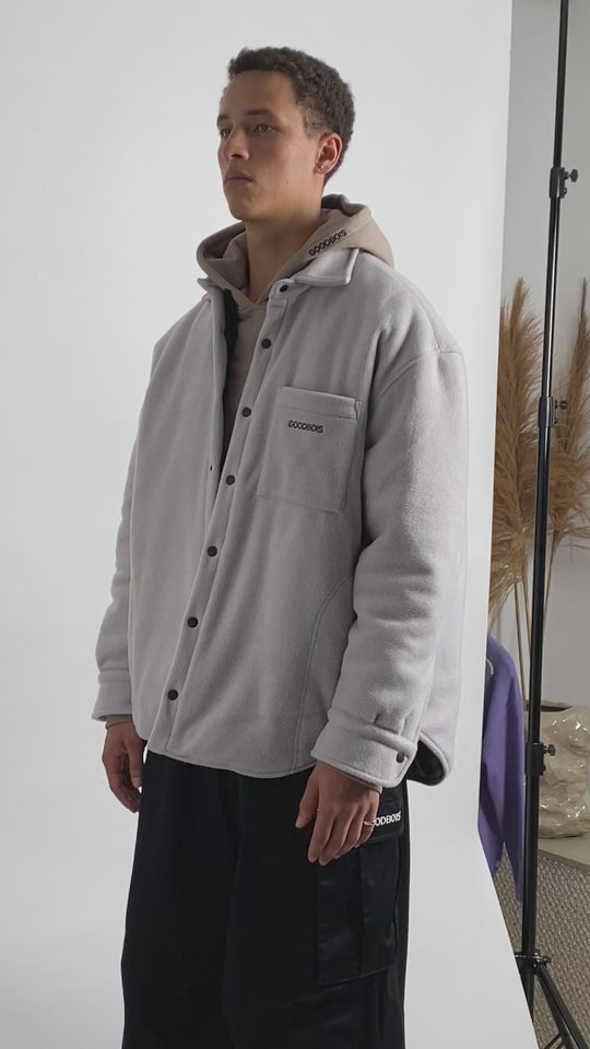 TIMELESS FLEECE JACKET LIGHT GREY