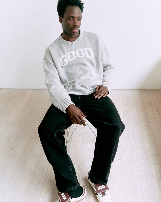 ALUMNI KNIT CREWNECK GREY