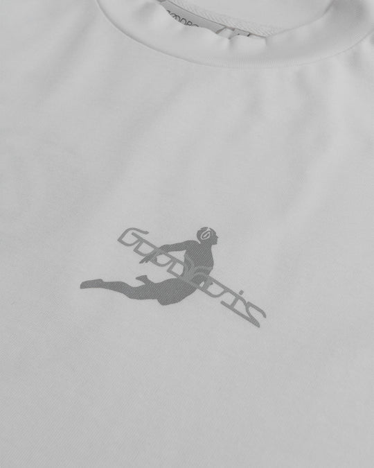 WORLD OVERSIZE MOCKNECK T-SHIRT WHITE