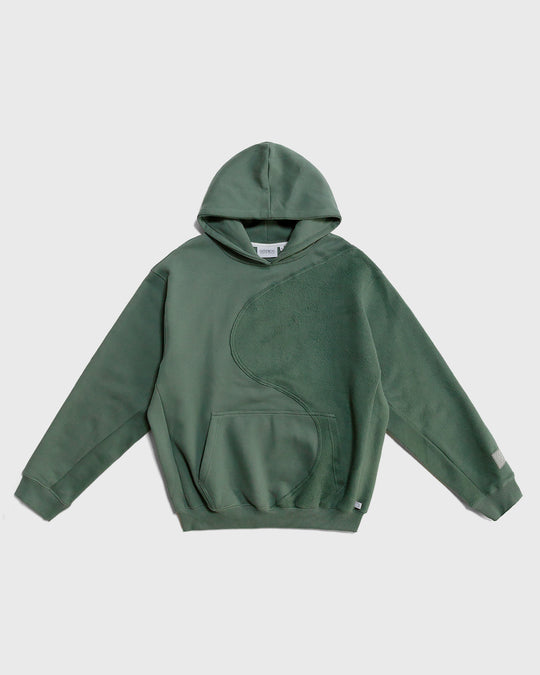 YIN YANG HOODY TECHGREEN